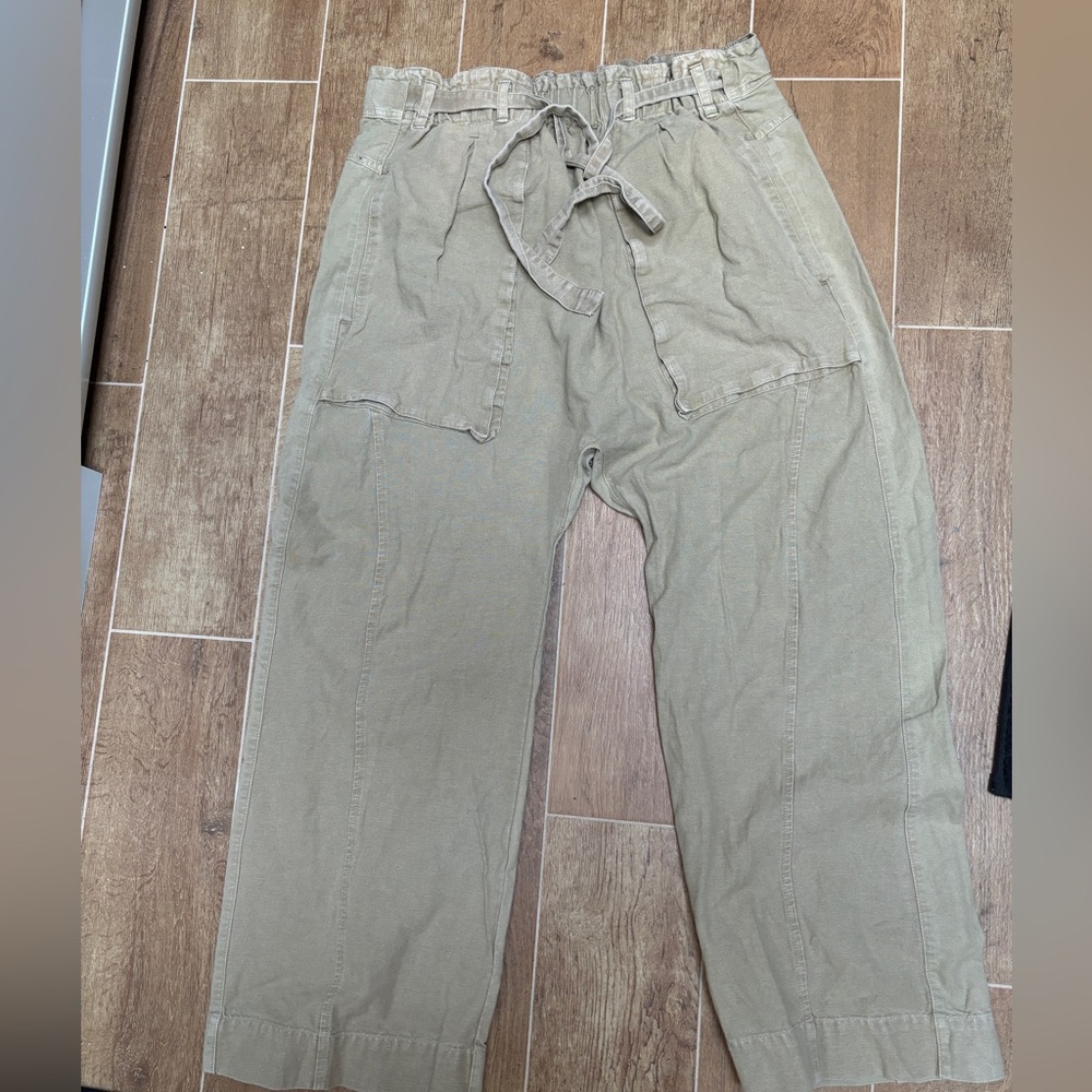 Free People Barrel drop crotch pants.